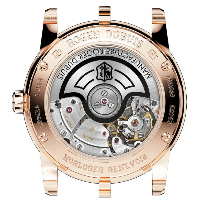 Roger Dubuis,Excalibur 36mm,36mm,Rose Gold,White,Automatic,48hours,In-house Caliber,RDDBEX0454
