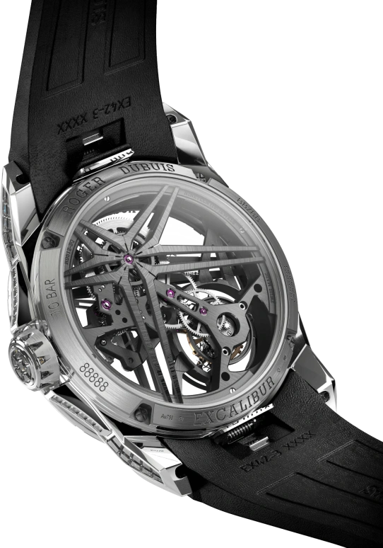 Roger Dubuis,Excalibur 42mm,42mm,White Gold,Skeleton,Handwound,Tourbillon,60hours,RDDBEX0839