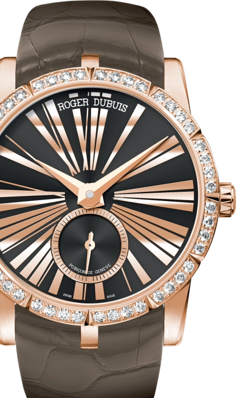 Roger Dubuis,Excalibur 36mm,36mm,Rose Gold,Black,Automatic,48hours,In-house Caliber,RDDBEX0355
