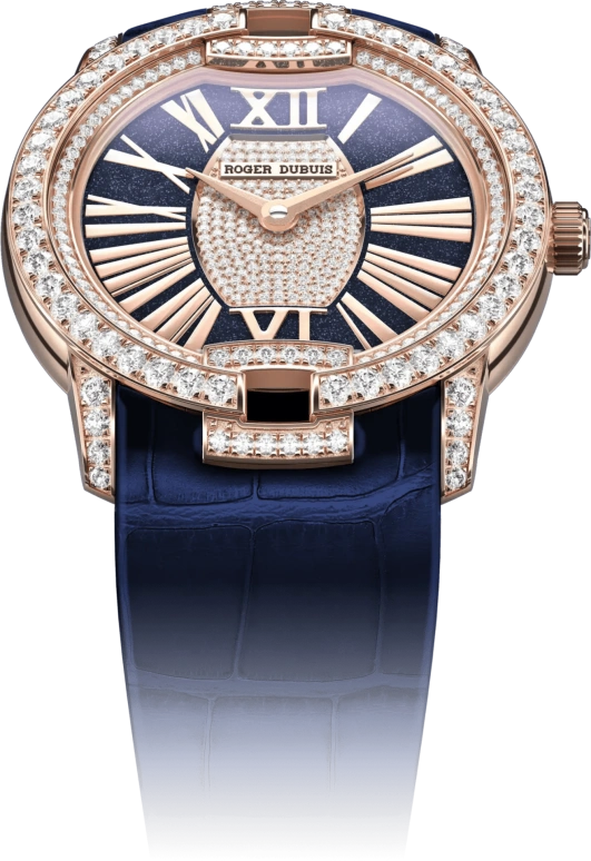 Roger Dubuis,VELVET 36mm,36mm,Rose Gold,Blue,Automatic,48hours,In-house Caliber,RDDBVE0095