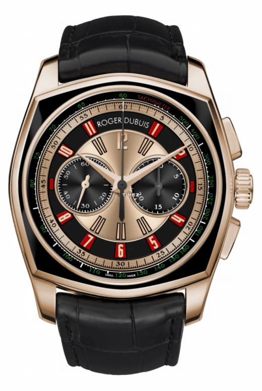 Roger Dubuis,La Monégasque 44mm,44mm,Rose Gold,Rose Gold,Black,42hours,In-house Caliber,Sapphire,Crystal Glass,RDDBMG0003