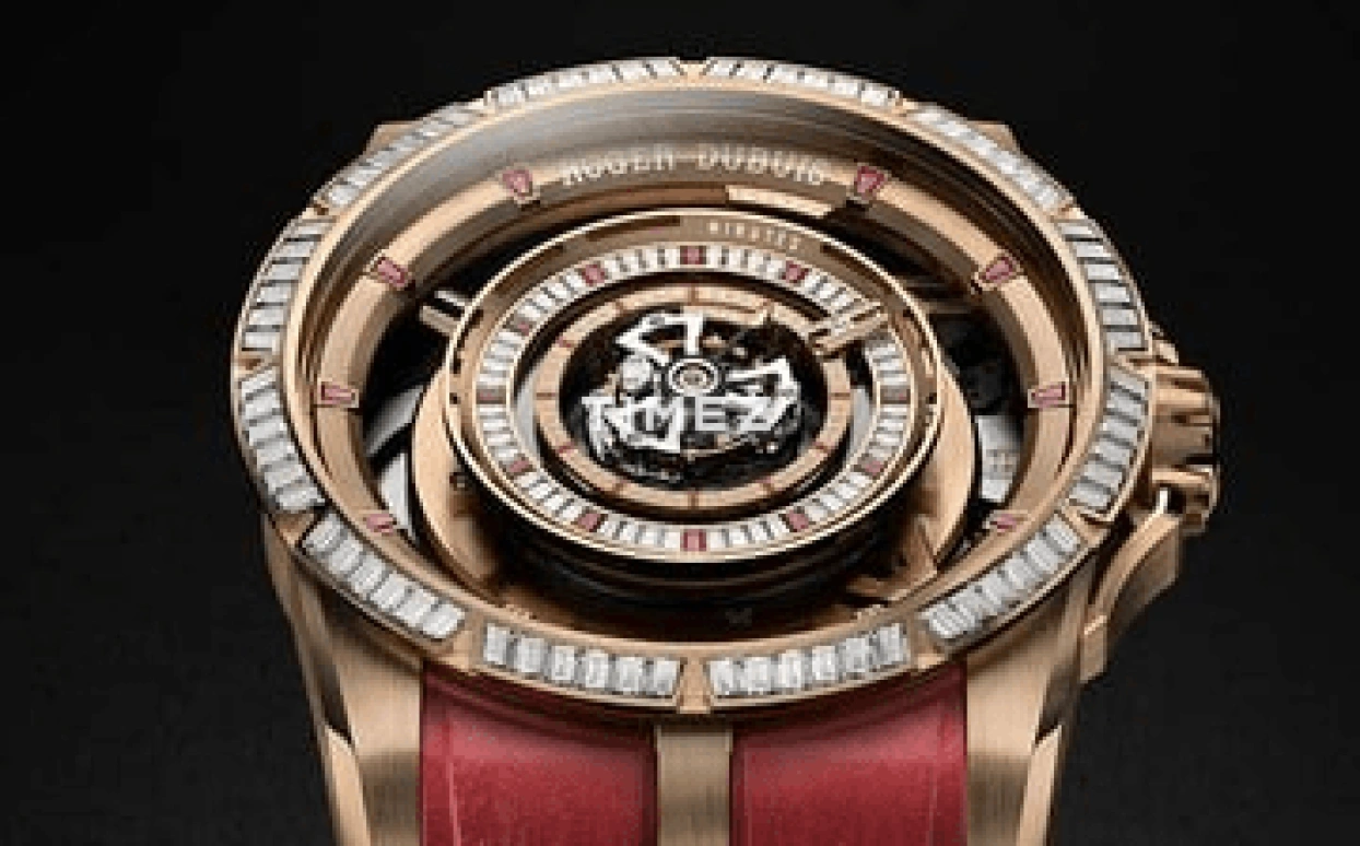 Roger Dubuis,Hyper Watches™ 45mm,45mm,Pink Gold,Skeleton,Rose Gold,Handwound,Tourbillon,72hours,RDDBEX1122