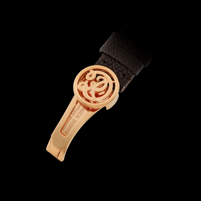 Roger Dubuis,Other 37x48mm,37x48mm,Rose Gold,White,Automatic,Moonphase,Perpetual Calendar,Leap Year,Month,Sapphire,Crystal Glass,Other,RD5739
