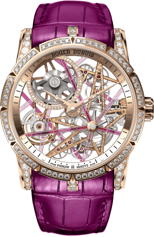 Roger Dubuis,Excalibur 42mm,42mm,Rose Gold,Rose,Automatic,60hours,In-house Caliber,RDDBEX0757