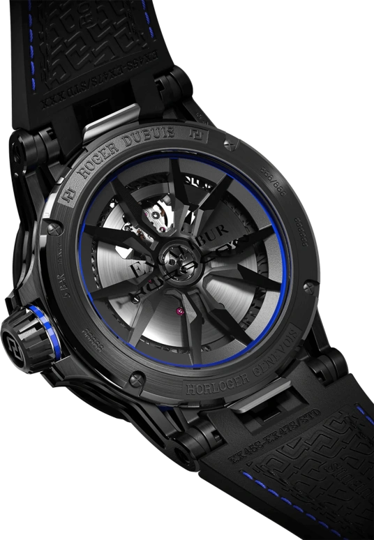 Roger Dubuis,Excalibur Spider 45mm,45mm,Titanium,Luminous,White,Black,Blue,Automatic,60hours,In-house Caliber,RDDBEX0749