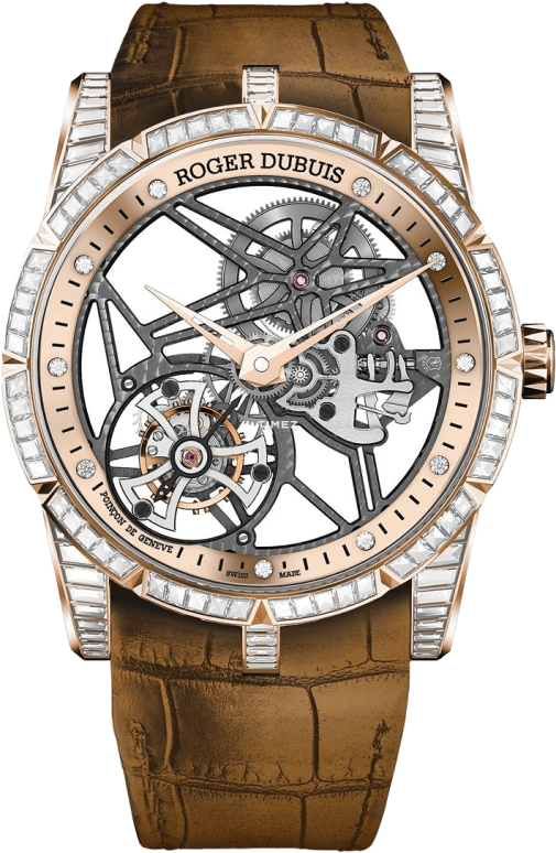 Roger Dubuis,Excalibur 42mm,42mm,Rose Gold,Handwound,Tourbillon,60hours,RDDBEX0418