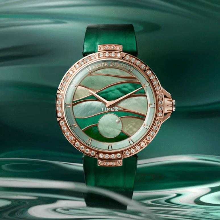 Roger Dubuis,Excalibur 36mm,36mm,Rose Gold,Multi-Color,Green,Automatic,48hours,In-house Caliber,RDDBEX1198