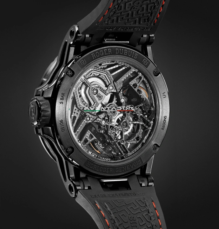 Roger Dubuis,Excalibur 45mm,45mm,Titanium,Black,Skeleton,Handwound,Tourbillon,40hours,RDDBEX0737