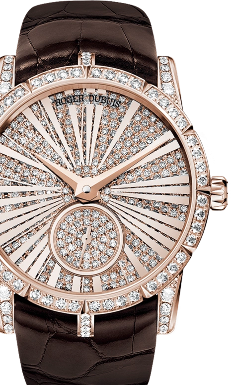 Roger Dubuis,Excalibur 36mm,36mm,Rose Gold,Silver,Rose Gold,Automatic,48hours,In-house Caliber,RDDBEX0357