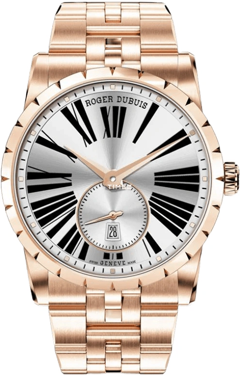 Roger Dubuis,Excalibur 42mm,42mm,Rose Gold,Silver,Automatic,Day,48hours,RDDBEX0621
