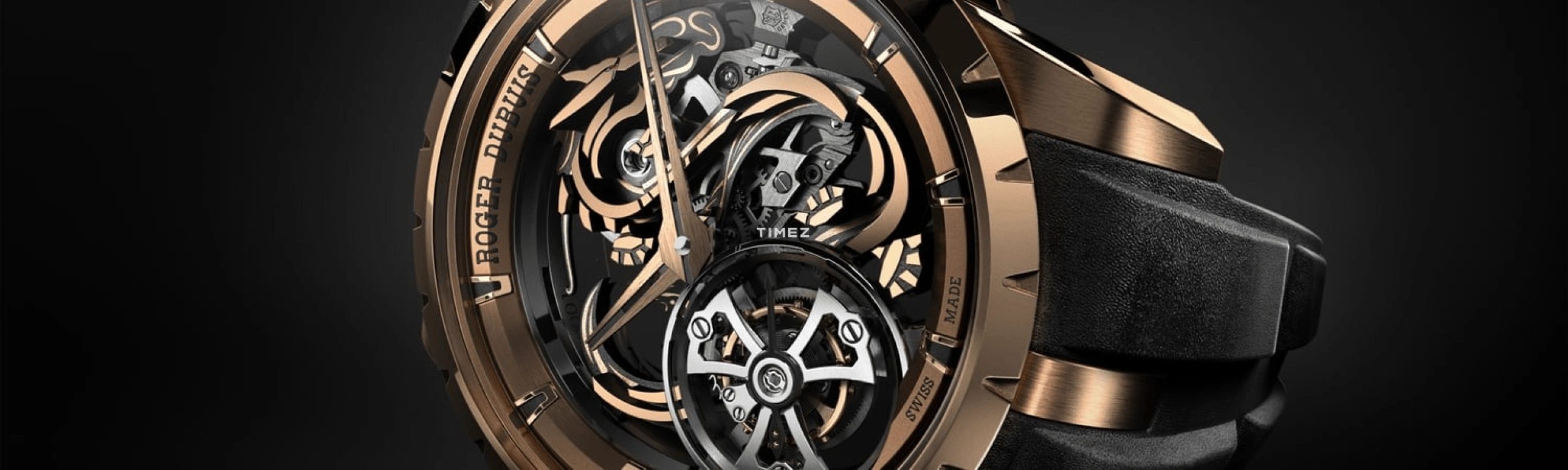 Roger Dubuis,Excalibur 42mm,42mm,Rose Gold,Skeleton,Rose Gold,Handwound,Tourbillon,72hours,RDDBEX1111