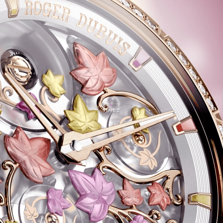 Roger Dubuis,Excalibur 38mm,38mm,Rose Gold,Multi-Color,Grey,Automatic,72hours,In-house Caliber,RDDBEX1208