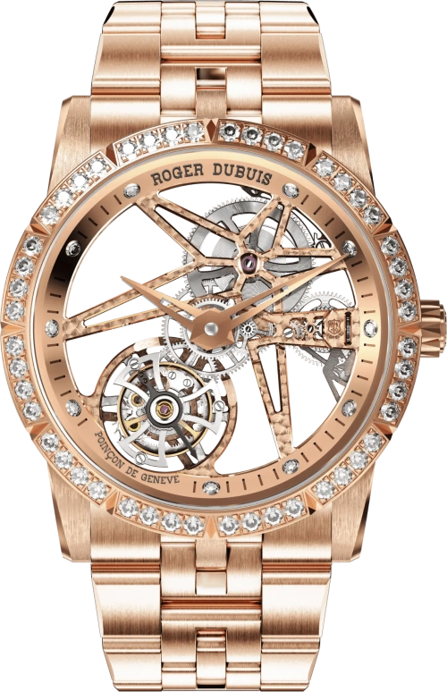 Roger Dubuis,Excalibur 36mm,36mm,Rose Gold,Rose,Handwound,60hours,In-house Caliber,RDDBEX0787