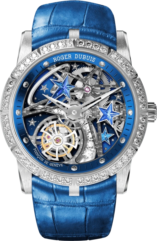 Roger Dubuis,Excalibur 36mm,36mm,White Gold,Skeleton,Handwound,Tourbillon,60hours,RDDBEX0660