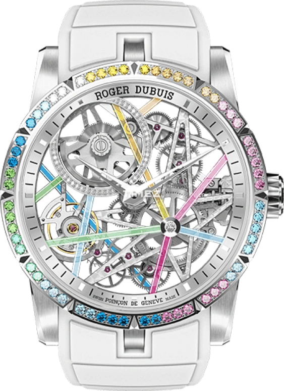 Roger Dubuis,Excalibur 42mm,42mm,White Gold,Skeleton,Automatic,Tourbillon,60hours,RDDBEX0804