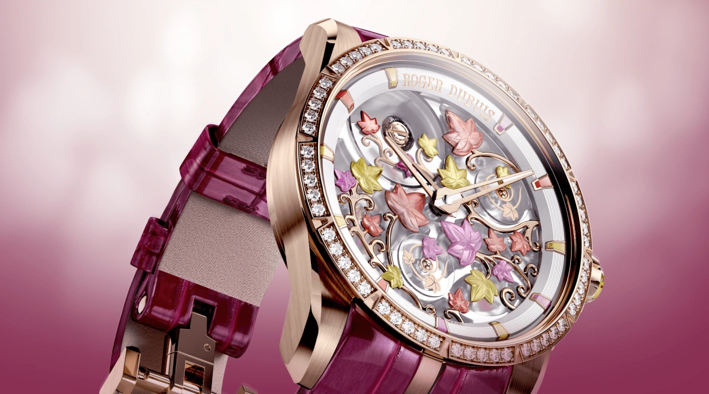 Roger Dubuis,Excalibur 38mm,38mm,Rose Gold,Multi-Color,Grey,Automatic,72hours,In-house Caliber,RDDBEX1208