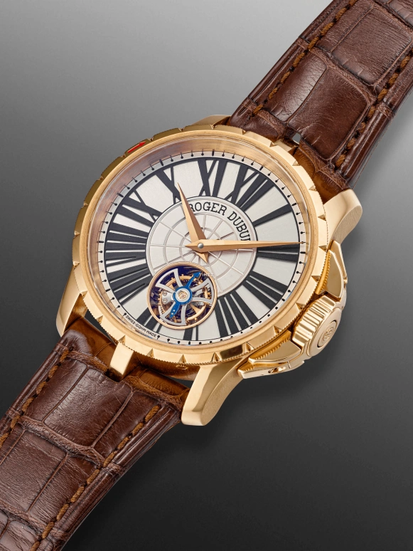 Roger Dubuis,Excalibur 36mm,36mm,Rose Gold,White,Automatic,Tourbillon,Sapphire,Crystal Glass,RDDBEX0072