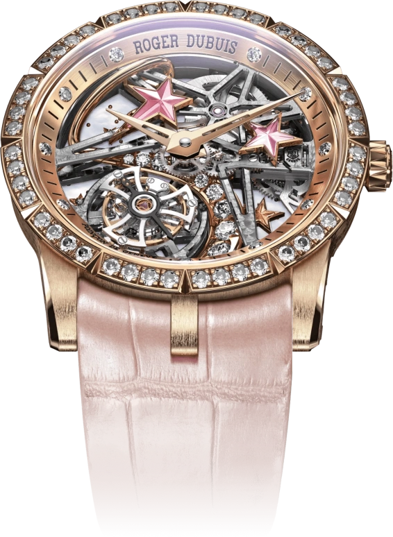 Roger Dubuis,Excalibur 36mm,36mm,Rose Gold,Rose,Multi-Color,Handwound,60hours,In-house Caliber,RDDBEX0762
