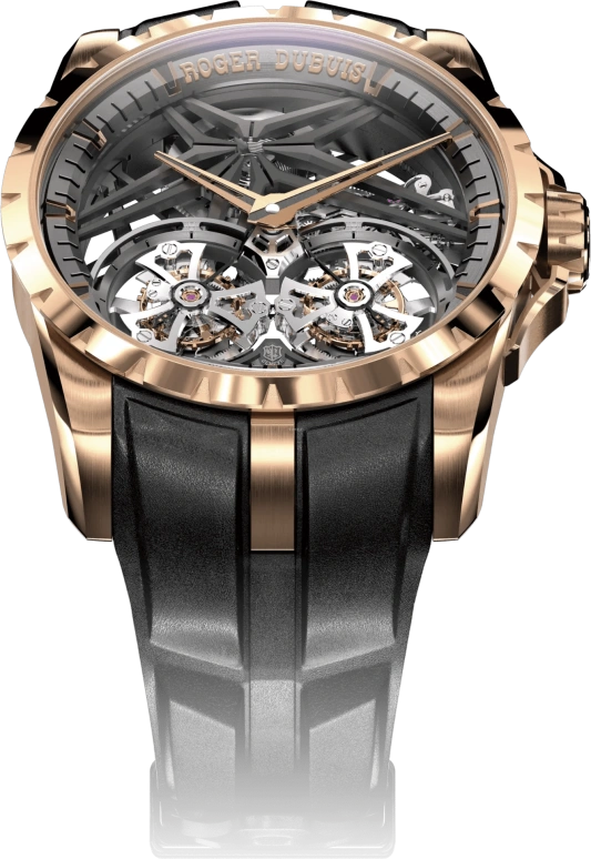 Roger Dubuis,Excalibur 45mm,45mm,Rose Gold,Handwound,72hours,In-house Caliber,RDDBEX0818
