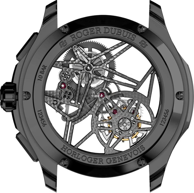 Roger Dubuis,Pulsion 44mm,44mm,Titanium,Skeleton,Handwound,60hours,In-house Caliber,RDDBPU0010