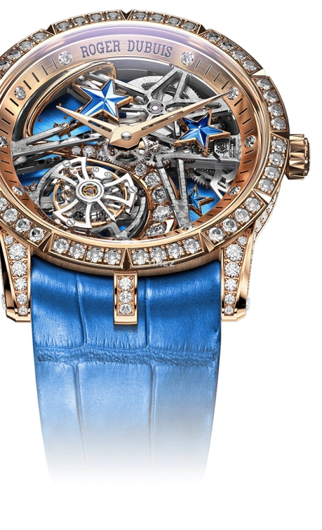 Roger Dubuis,Excalibur 36mm,36mm,Rose Gold,Skeleton,Handwound,Tourbillon,60hours,RDDBEX0761