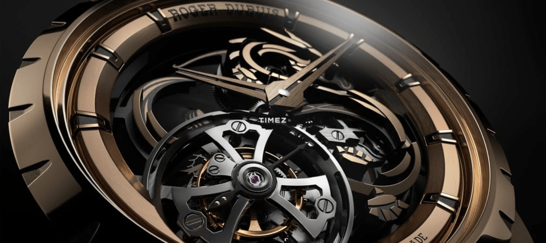Roger Dubuis,Excalibur 42mm,42mm,Rose Gold,Skeleton,Rose Gold,Handwound,Tourbillon,72hours,RDDBEX1111