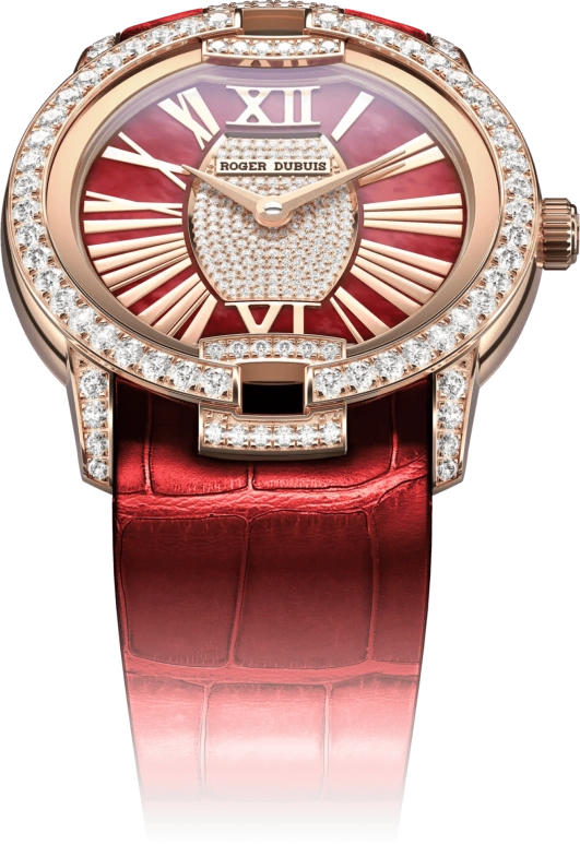 Roger Dubuis,VELVET 36mm,36mm,Rose Gold,Rose,Red,Automatic,48hours,In-house Caliber,RDDBVE0101
