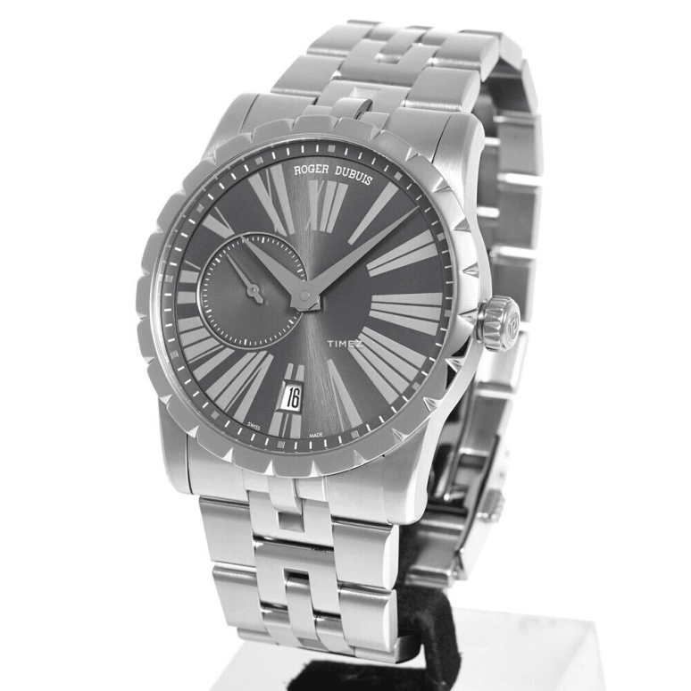 Roger Dubuis,Excalibur 42mm,42mm,Stainless Steel,Grey,Automatic,Day,Sapphire,Crystal Glass,DBEX0385