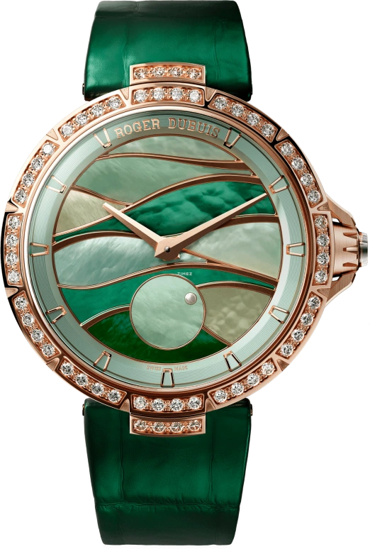 Roger Dubuis,Excalibur 36mm,36mm,Rose Gold,Multi-Color,Green,Automatic,48hours,In-house Caliber,RDDBEX1198