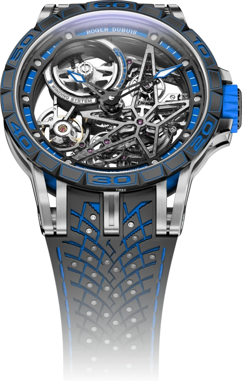 Roger Dubuis,Excalibur 45mm,45mm,Titanium,Skeleton,Handwound,60hours,In-house Caliber,RDDBEX0857