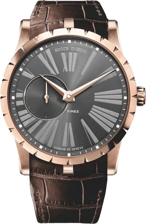Roger Dubuis,Excalibur 42mm,42mm,Rose Gold,Grey,Automatic,52hours,In-house Caliber,RDDBEX0352