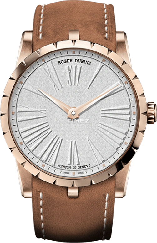 Roger Dubuis,Excalibur 42mm,42mm,Rose Gold,Silver,Automatic,52hours,In-house Caliber,RDDBEX0499