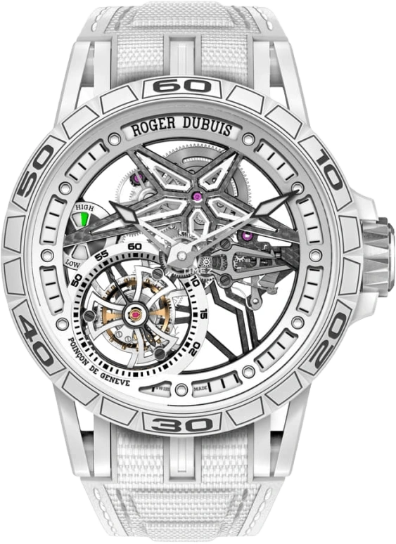 Roger Dubuis,Excalibur Spider 45mm,45mm,Ceramic,Luminous,Handwound,60hours,In-house Caliber,RDDBEX0992