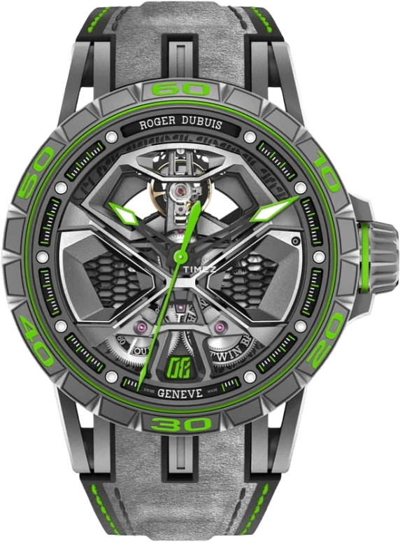 Roger Dubuis,Excalibur Spider 45mm,45mm,Titanium,Rubber,Automatic,60hours,In-house Caliber,RDDBEX0830