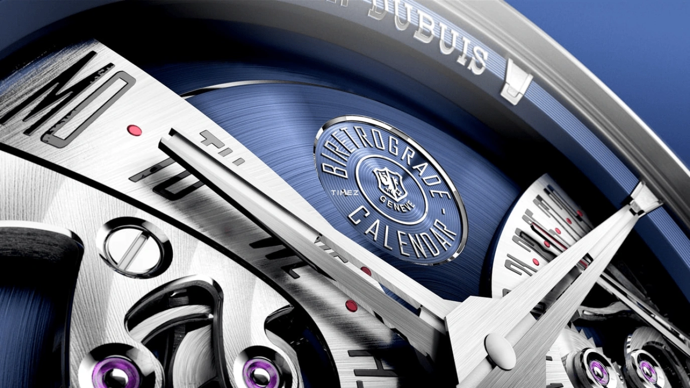 Roger Dubuis,Excalibur 40mm,40mm,Stainless Steel,Blue,Automatic,Date,Day,Retrograde,RDDBEX1209