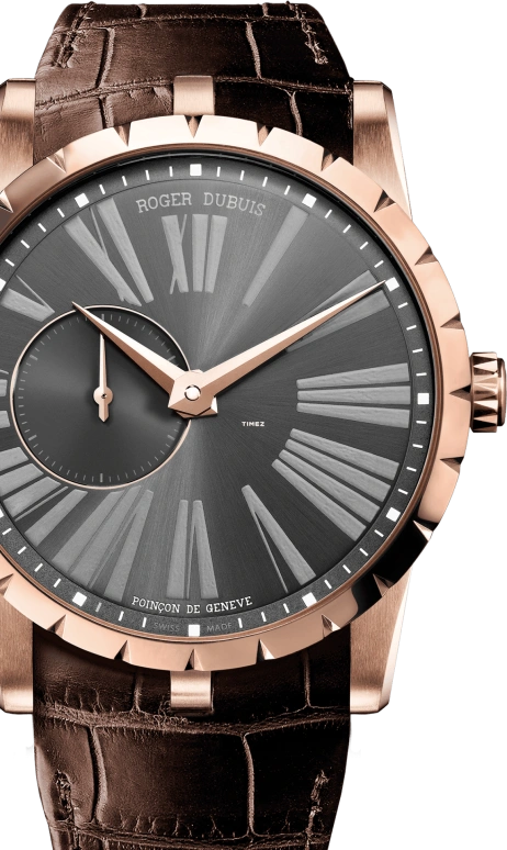 Roger Dubuis,Excalibur 42mm,42mm,Rose Gold,Grey,Automatic,52hours,In-house Caliber,RDDBEX0352