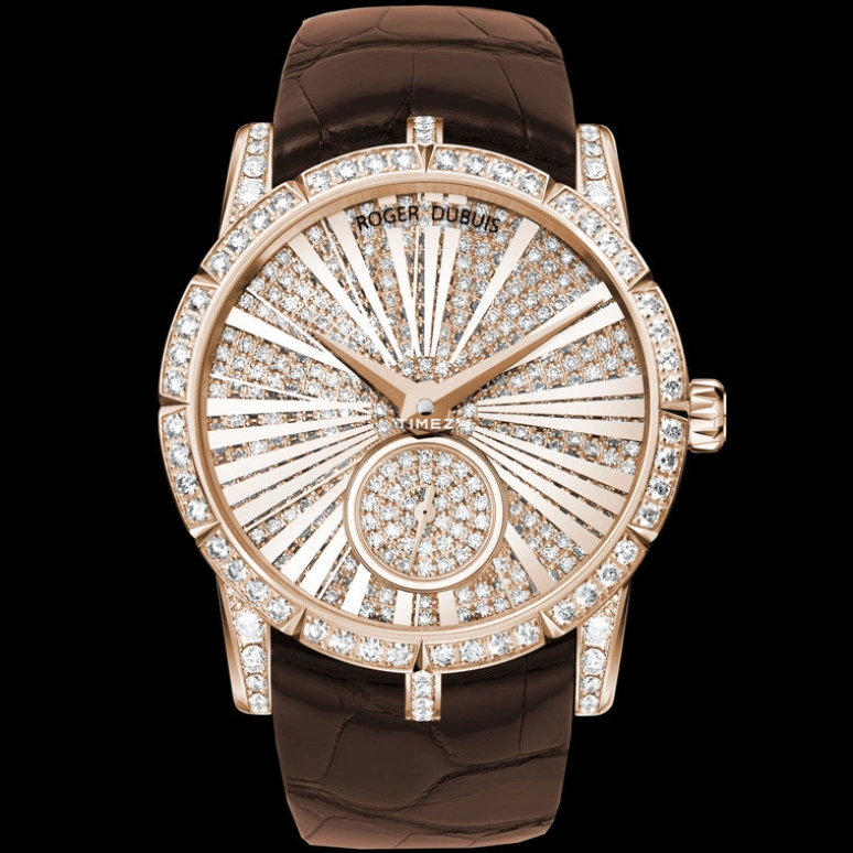 Roger Dubuis,Excalibur 36mm,36mm,Rose Gold,Silver,Rose Gold,Automatic,48hours,In-house Caliber,RDDBEX0357