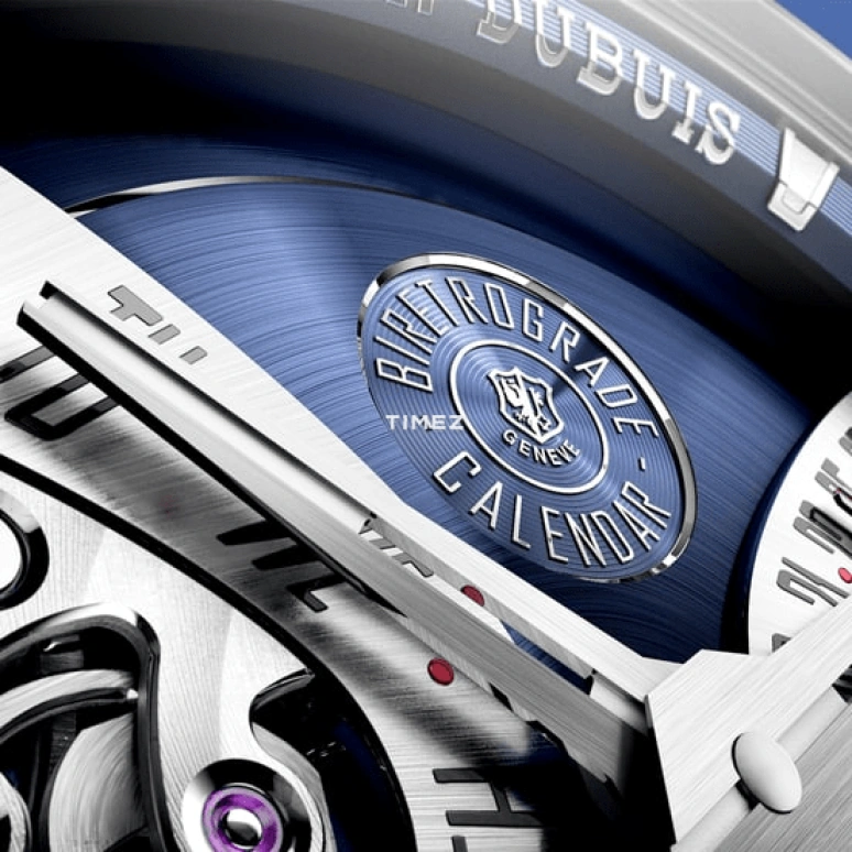 Roger Dubuis,Excalibur 40mm,40mm,Stainless Steel,Blue,Automatic,Date,Day,Retrograde,RDDBEX1209