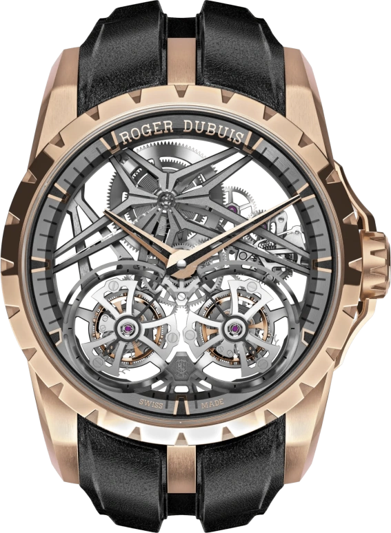 Roger Dubuis,Excalibur 45mm,45mm,Rose Gold,Handwound,72hours,In-house Caliber,RDDBEX0818