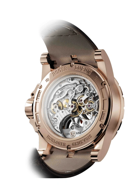 Roger Dubuis,Excalibur 45mm,45mm,Rose Gold,Grey,Automatic,Chronograph,Power Reserve Indicator,RDDBEX0361