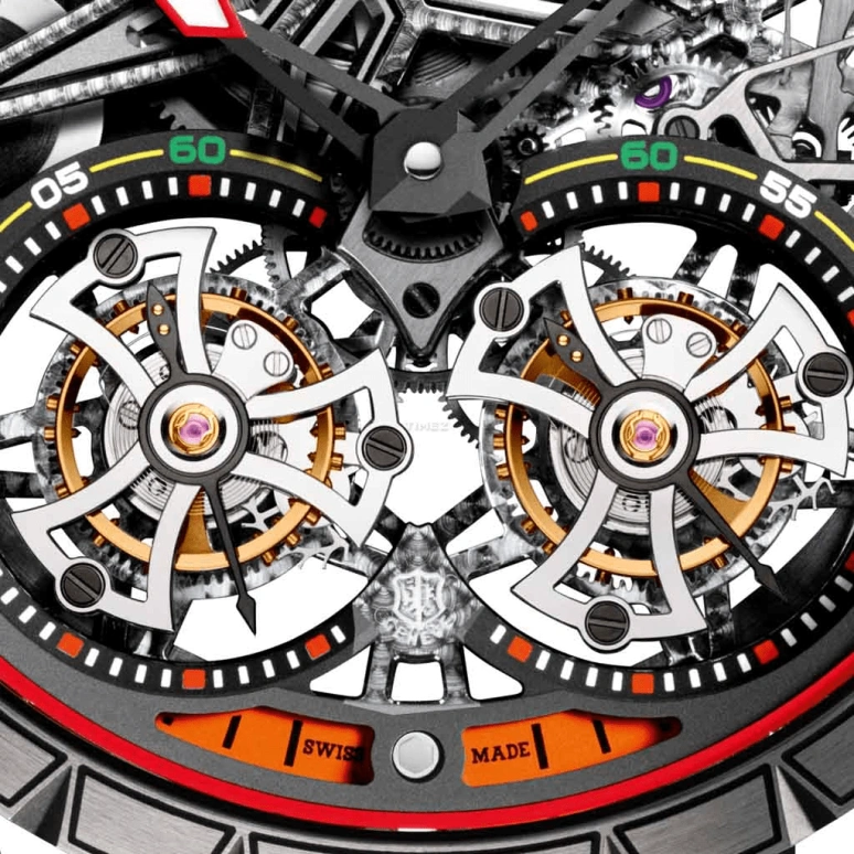 Roger Dubuis,Excalibur Spider 47mm,47mm,Titanium Gold,Skeleton,Handwound,52hours,In-house Caliber,RDDBEX0589