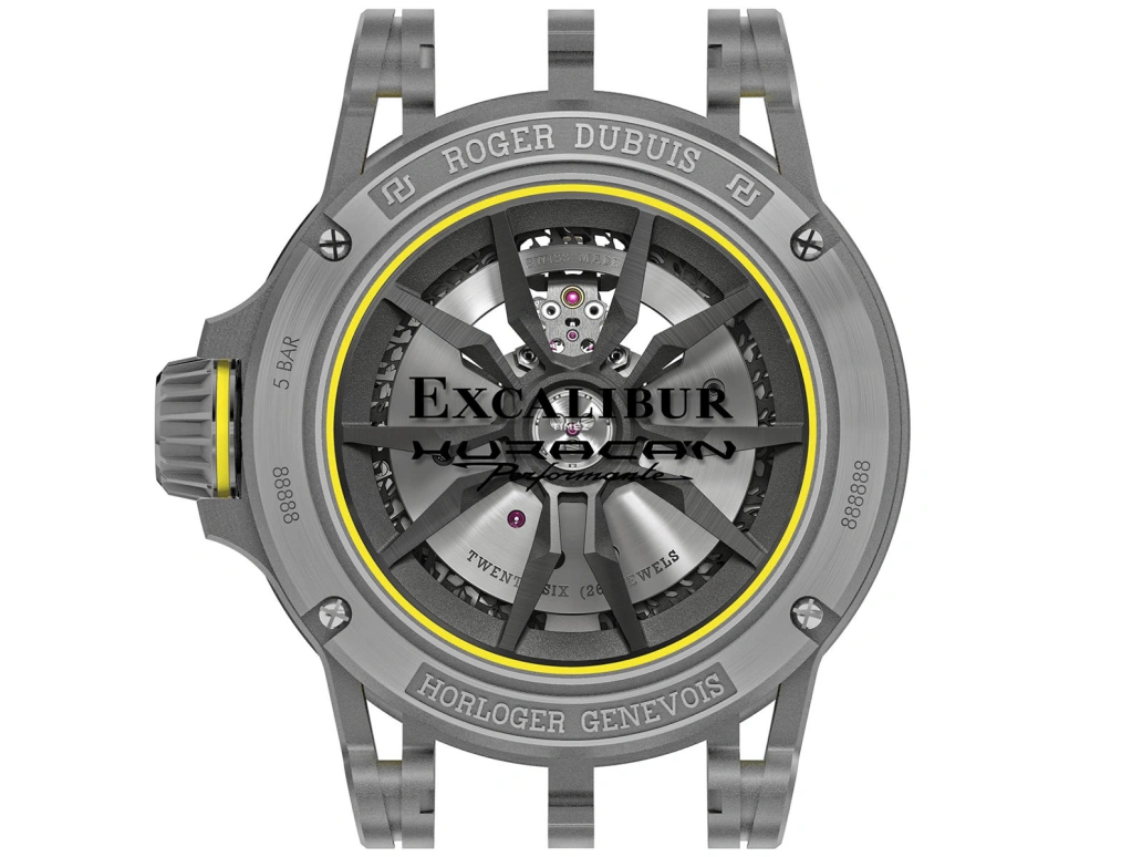 Roger Dubuis,Excalibur Spider 45mm,45mm,Titanium,Luminous,White,Yellow,Black,Automatic,60hours,In-house Caliber,RDDBEX0792