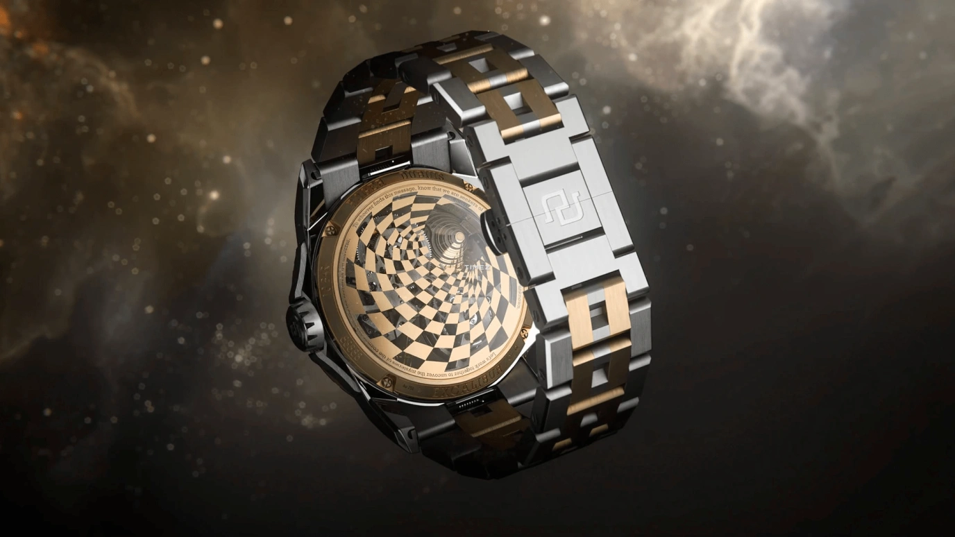 Roger Dubuis,Excalibur 42mm,42mm,Titanium,Rose Gold,Grey,Handwound,Tourbillon,72hours,RDDBEX1125