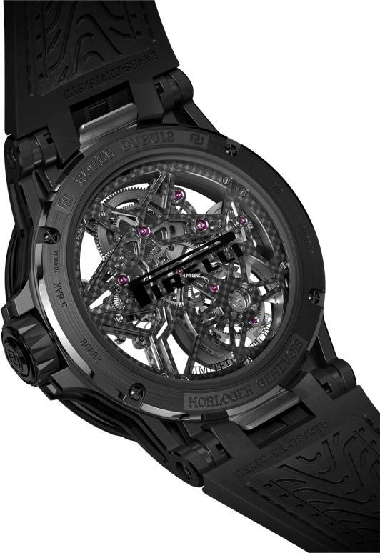 Roger Dubuis,Excalibur Spider 45mm,45mm,Titanium,Sapphire,Rubber,Crystal,Luminous,Black,Handwound,60hours,In-house Caliber,RDDBEX1012