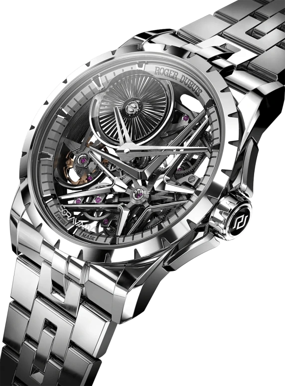 Roger Dubuis,Excalibur 42mm,42mm,Titanium Gold,Skeleton,Automatic,72hours,In-house Caliber,RDDBEX1013