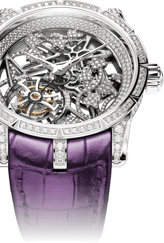 Roger Dubuis,Excalibur 42mm,42mm,White Gold,Skeleton,Handwound,60hours,In-house Caliber,RDDBEX0476