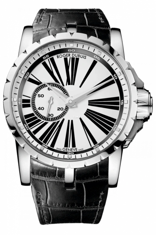 Roger Dubuis,Excalibur 45mm,45mm,Stainless Steel,White,42hours,In-house Caliber,Sapphire,Crystal Glass,RDDBEX0262