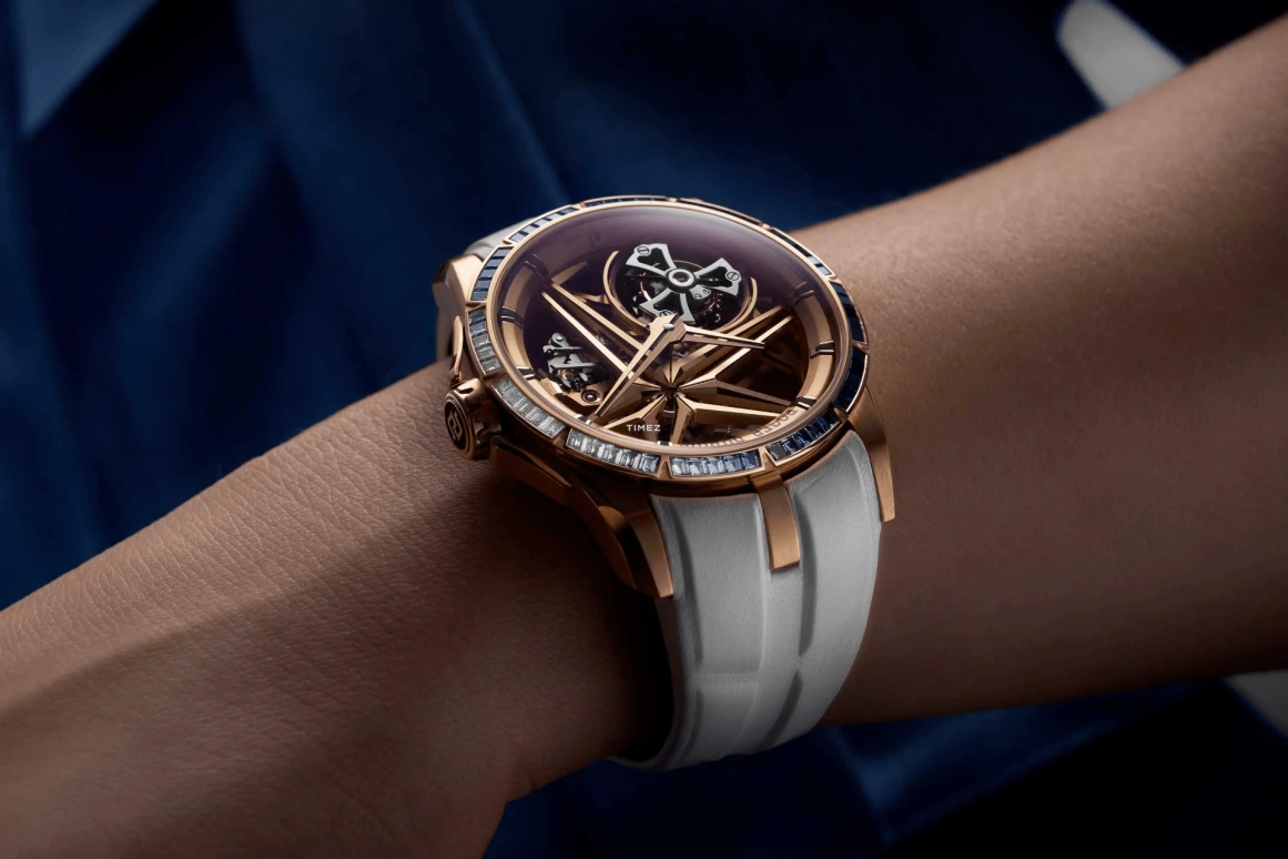 Roger Dubuis,Excalibur 42mm,42mm,Pink Gold,Skeleton,Rose Gold,Handwound,Tourbillon,72hours,RDDBEX1134