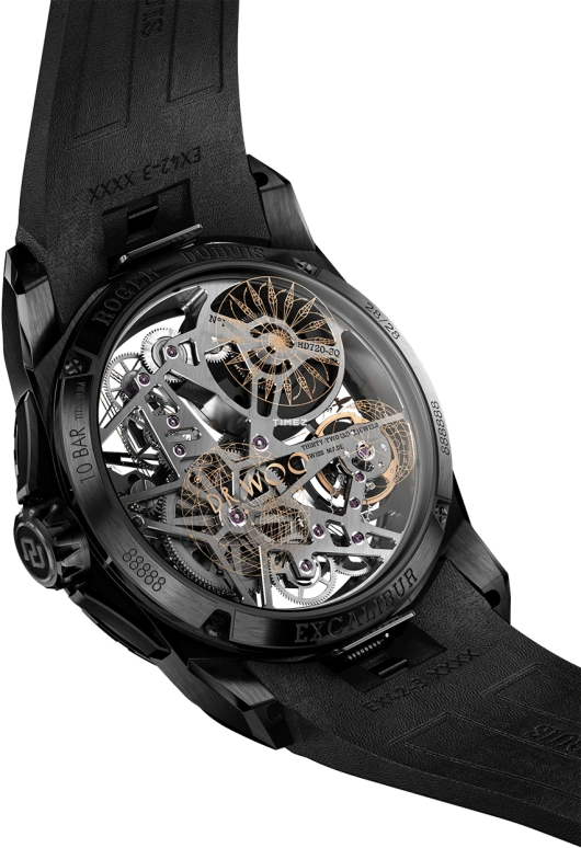 Roger Dubuis,Excalibur 42mm,42mm,Ceramic,Black,Automatic,Tourbillon,72hours,RDDBEX1041
