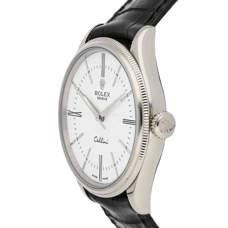 Rolex,Cellini 39mm,39mm,White Gold,White,Automatic,48hours,In-house Caliber,50509,50509-0007